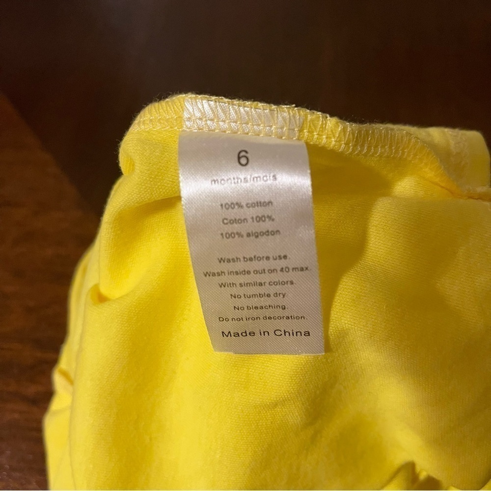 Yellow Mustard Long Sleeve Onsie - Picture 3 of 4